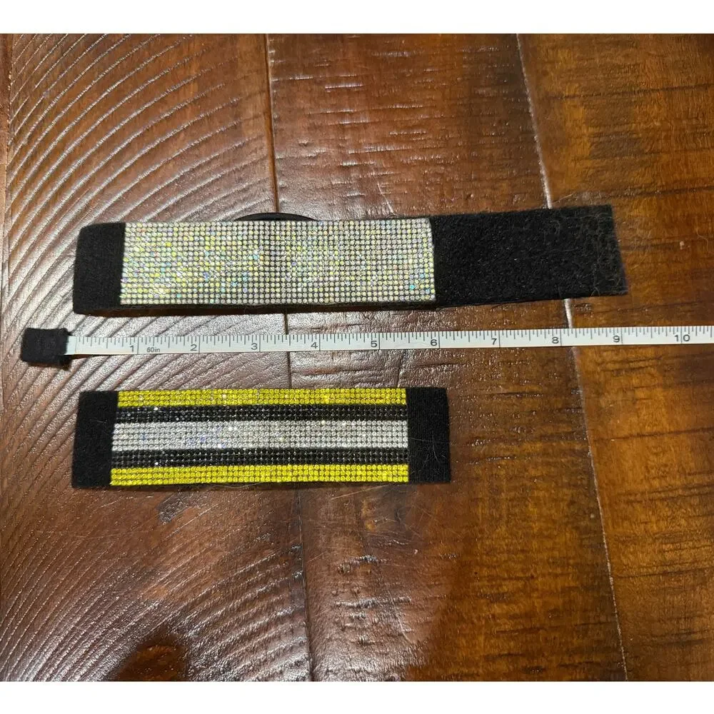Set of 2 Rhinestone Ponytail Wraps